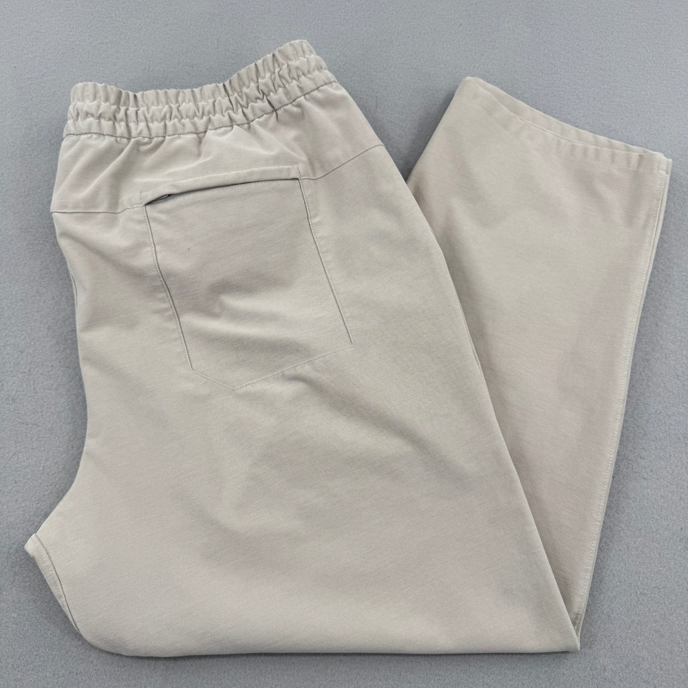 Lululemon Mens Bowline Utilitech ABC Pants Bone Khaki XXL Athleisure Stretch